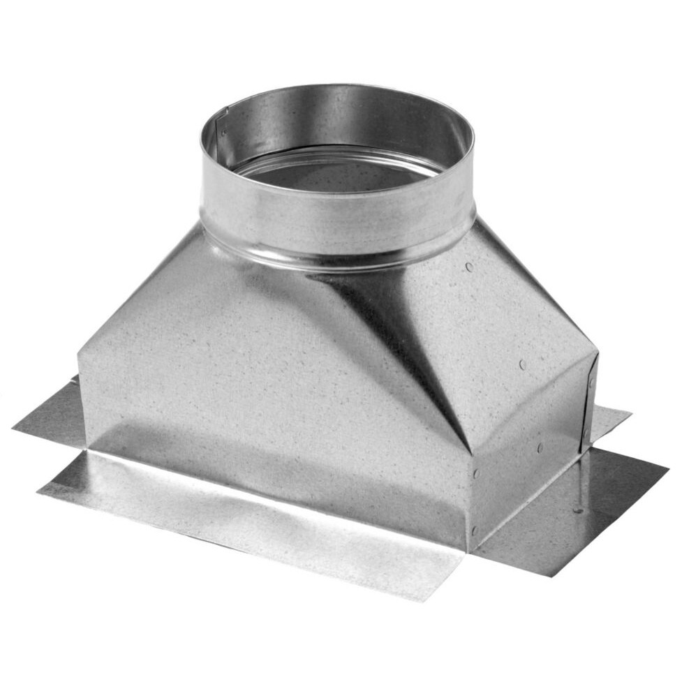 Duct Box, Straight Ceiling, 5 in Dia, 6 in WD, 10 in LG
