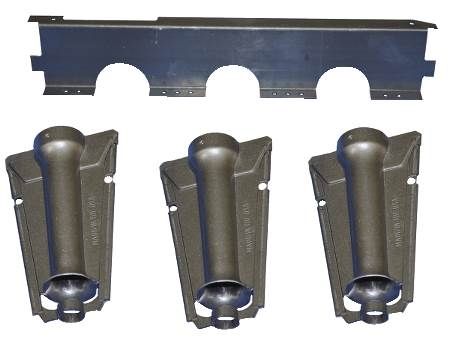 Rack Assembly, 3 Cell, Burn