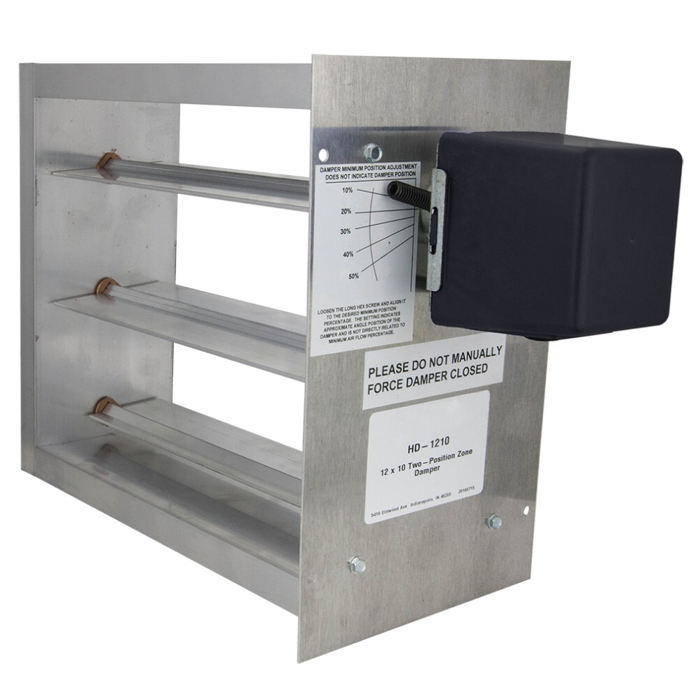 Zoning Damper, 3-Position, 24 VAC, 10 in LG, 20 in WD