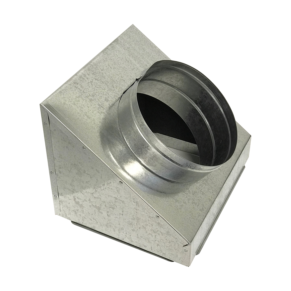 Duct Box, Register, Insulated Slant Top, 8 in Dia, 10 in WD
