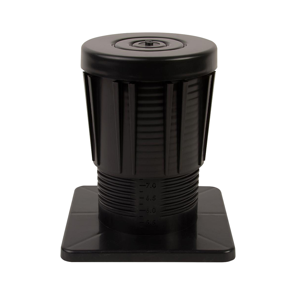 Riser, Adjustable Equipment, 5 to 8 in HT, Polypropylene