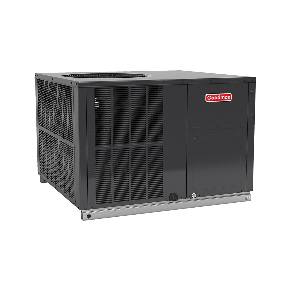 Goodman Packaged Gas Electric Dual 14 Seer, Two Stage, Downflow 